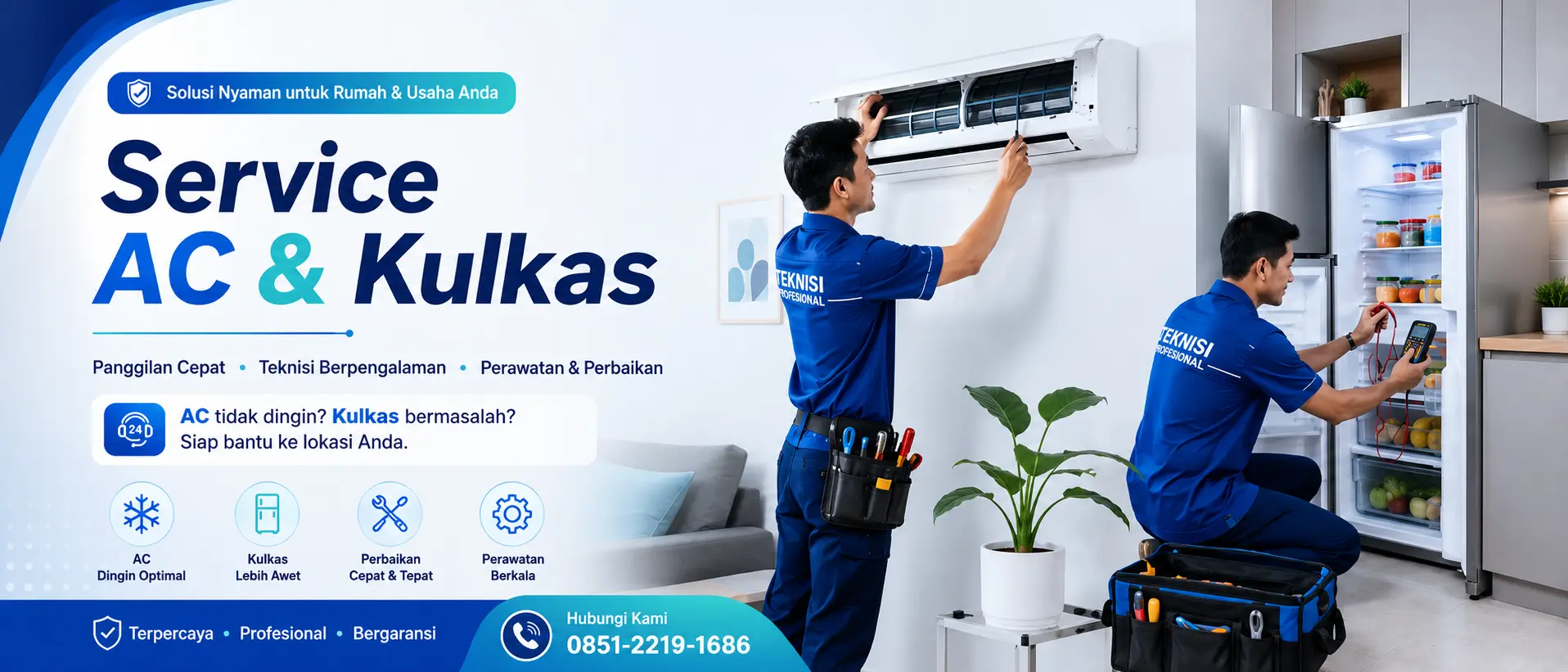 Service Ac & Kulkas Bergaransi